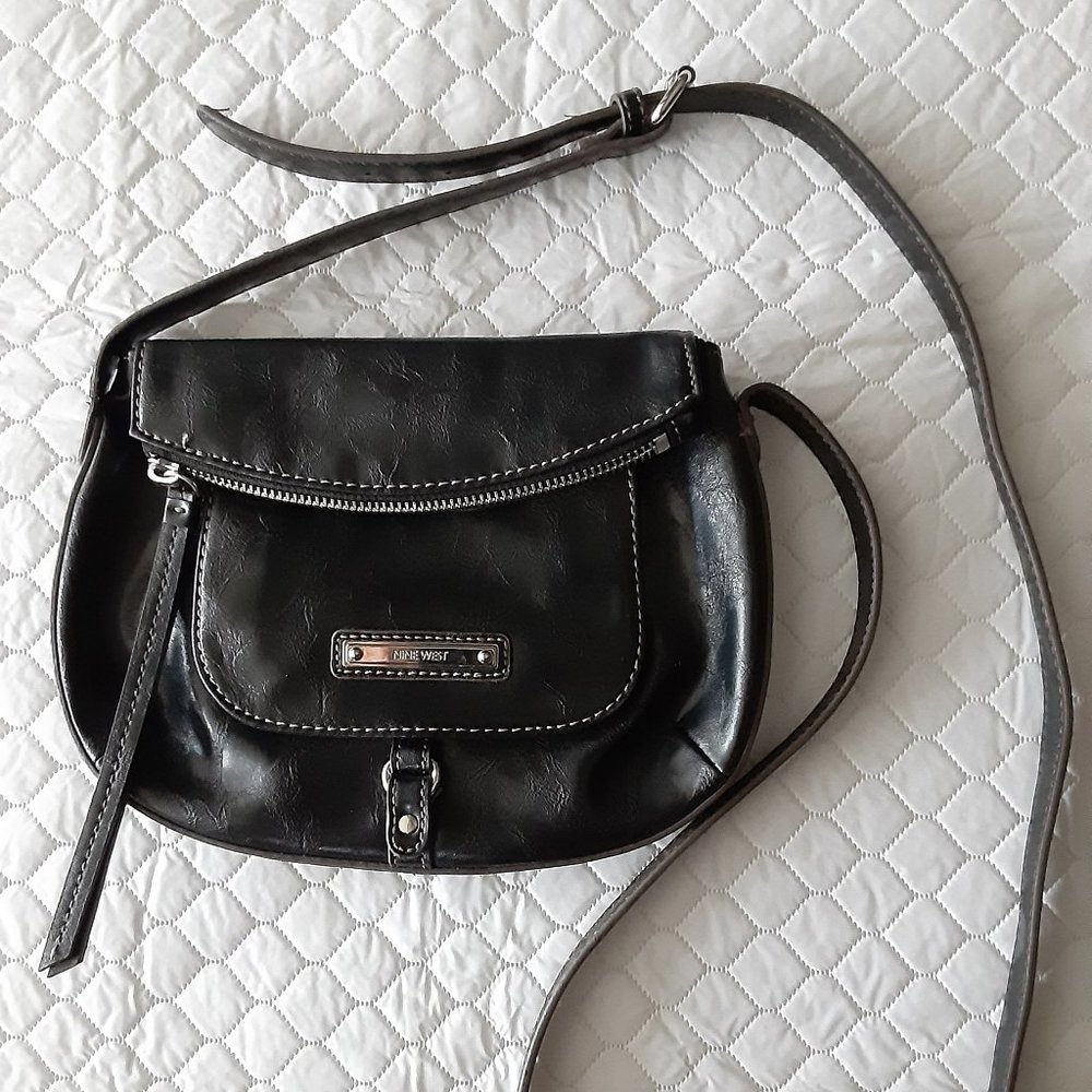 Nine West Flappy Mini Crossbody Bag - Black